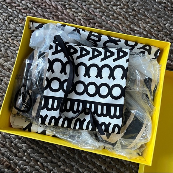 Marc Jacobs Kiki black tan zebra calf hair strappy chunky platform ankle boots - Picture 8 of 12